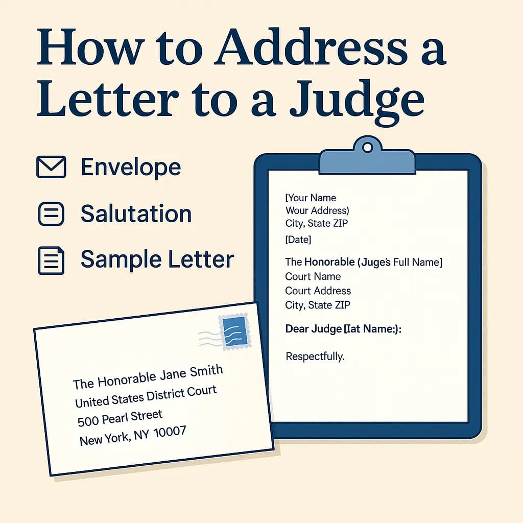 How to Address a Letter to a Judge - Step-by-step guide with examples