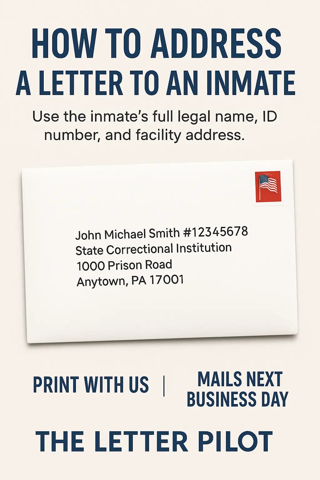 How to Address a Letter to an Inmate - Step-by-step guide with examples