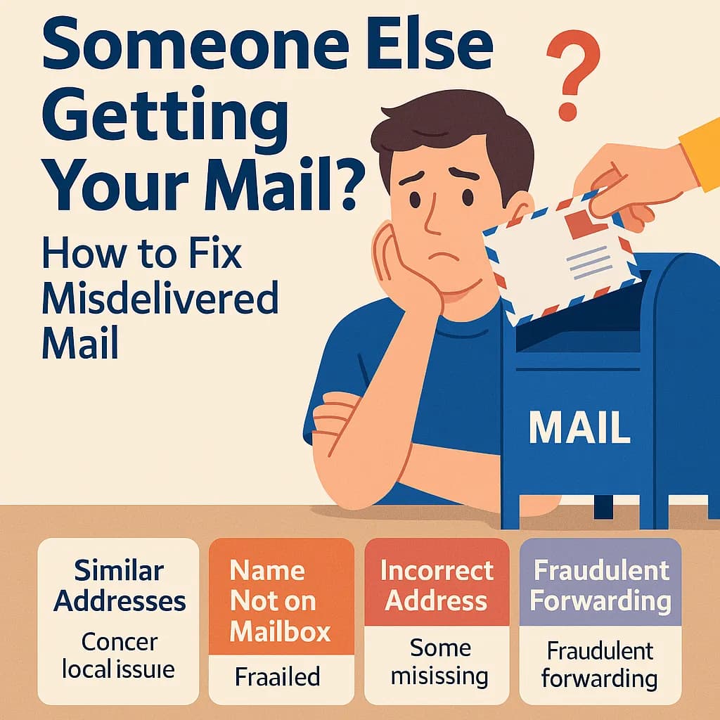 Someone Else Getting Your Mail? How to Fix Misdelivered Mail (2025) - Step-by-step guide with examples