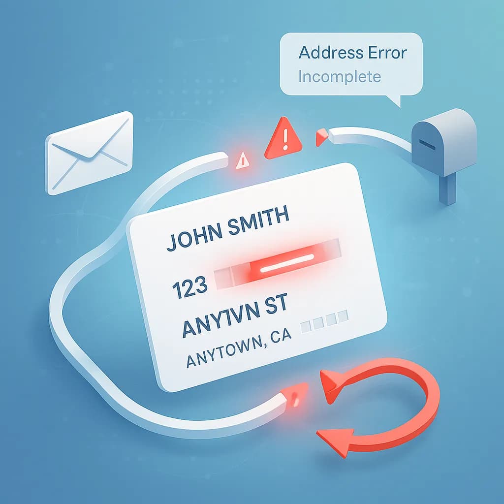 USPS Insufficient Address tracking status on returned mail